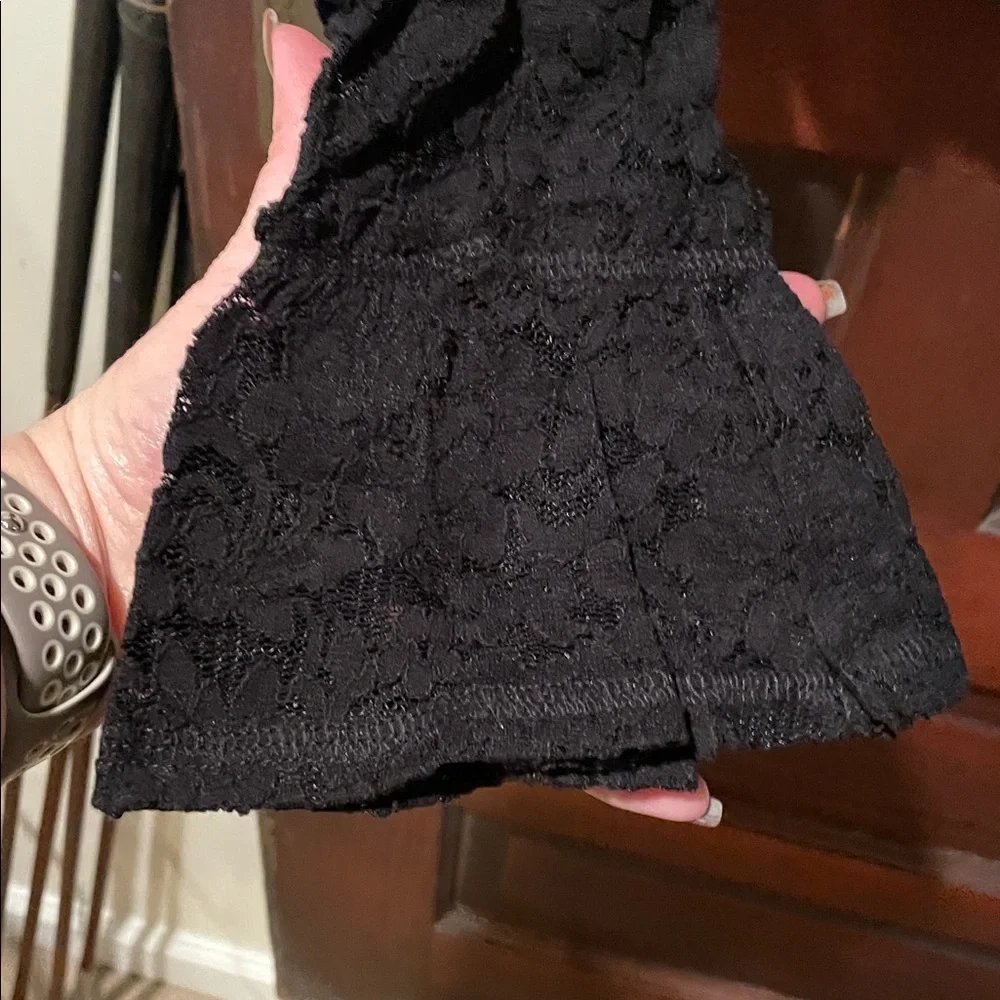 Free People Black Lace Women's Top